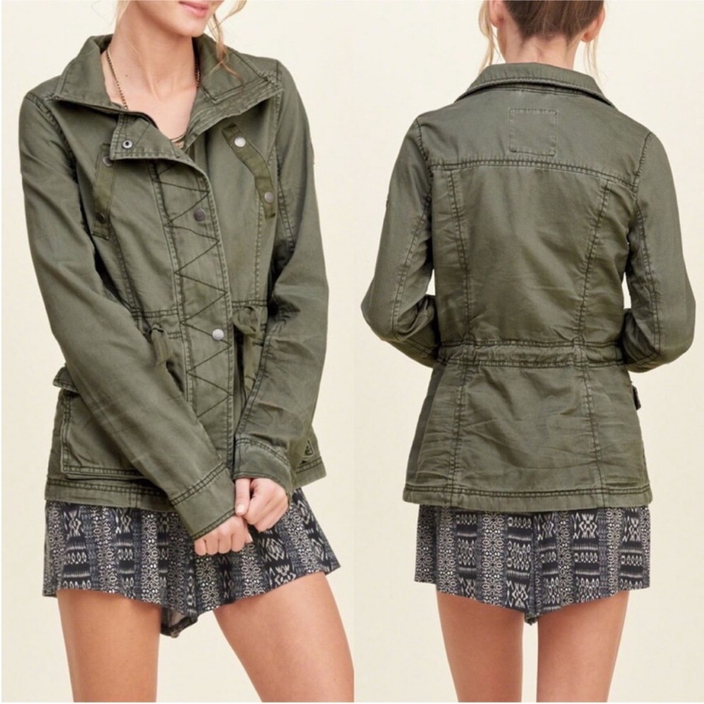 Hollister - Olive Green Utility Jacket